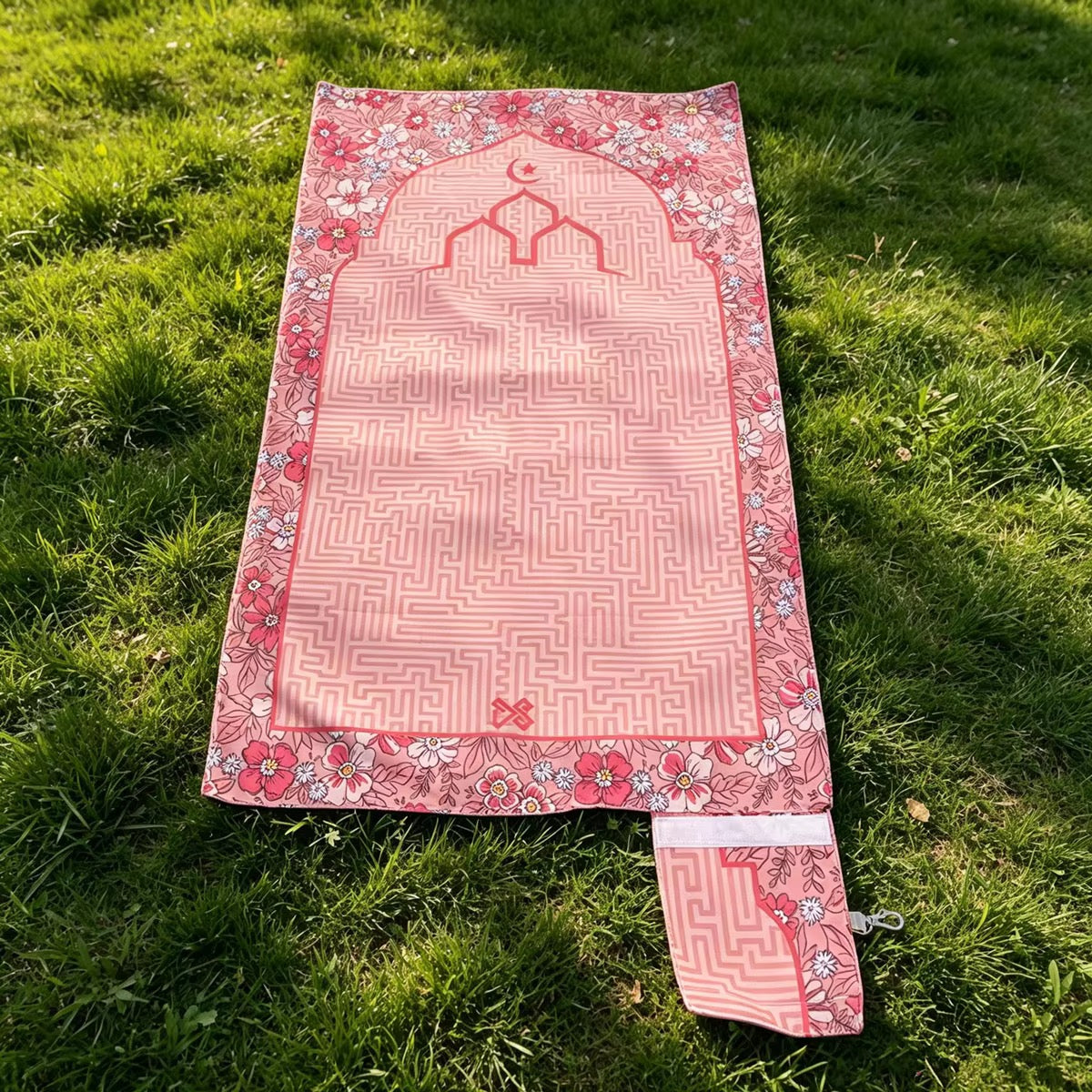Floral Travel Prayer Mat Prayer Rug Pocketable