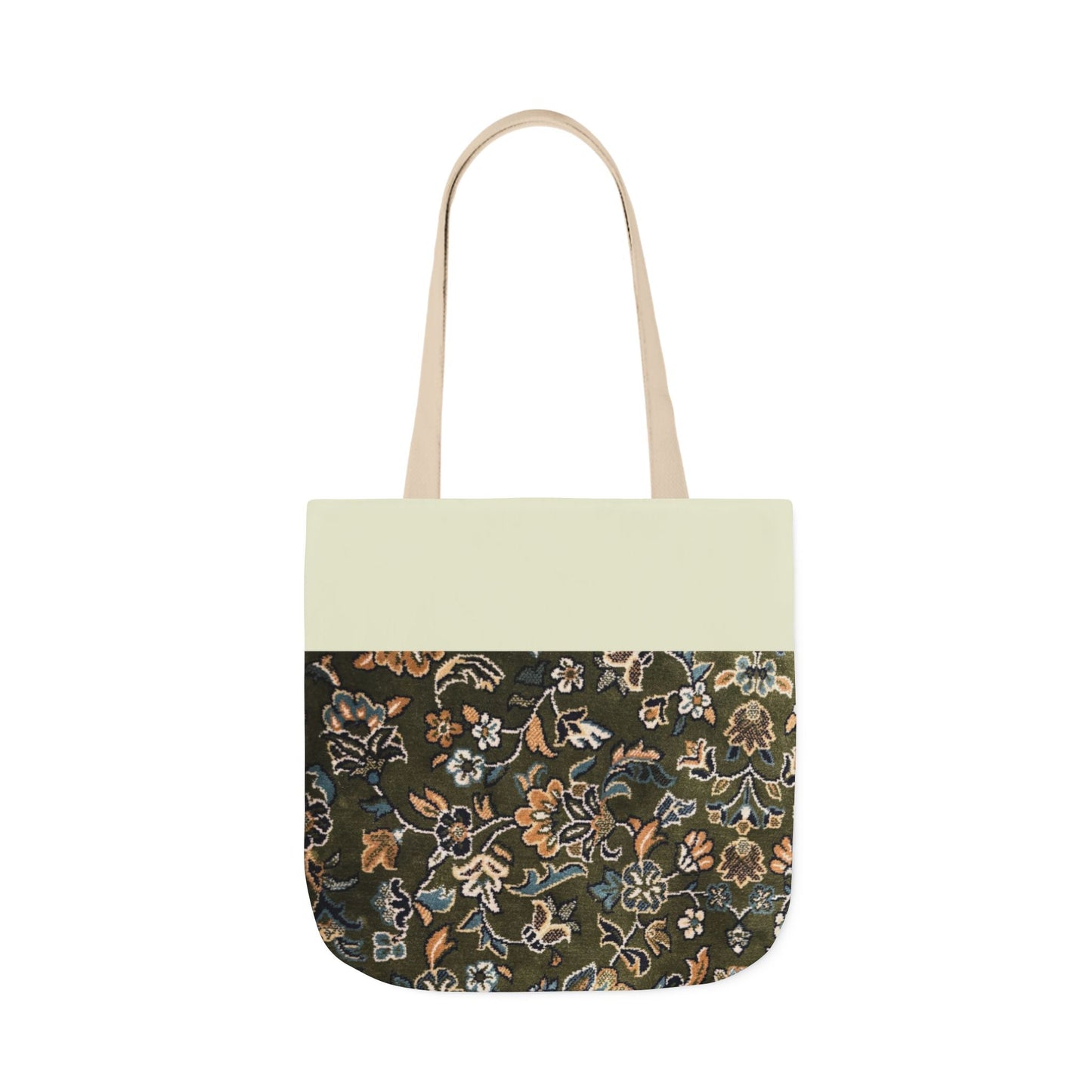Rawdah Canvas Tote Bag, 3-Color Straps