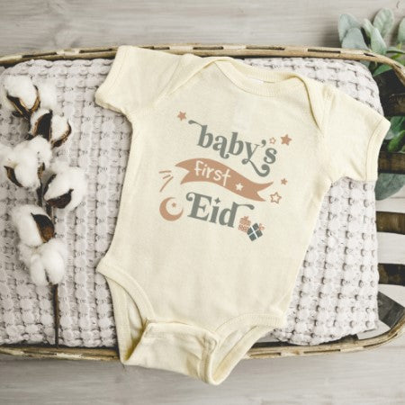 Baby's First Eid Infant Bodysuit (Neutral)