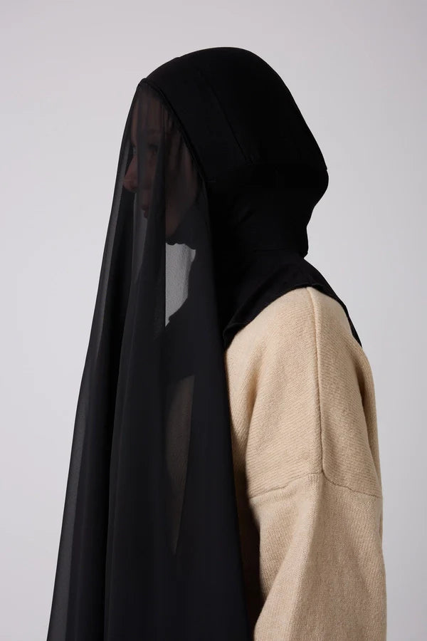 Instant Hijab - 2 in 1 Chiffon & Full Coverage