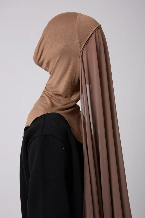Instant Hijab - 2 in 1 Chiffon & Full Coverage