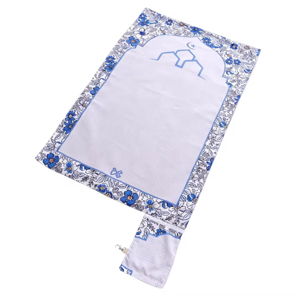 Floral Travel Prayer Mat Prayer Rug Pocketable