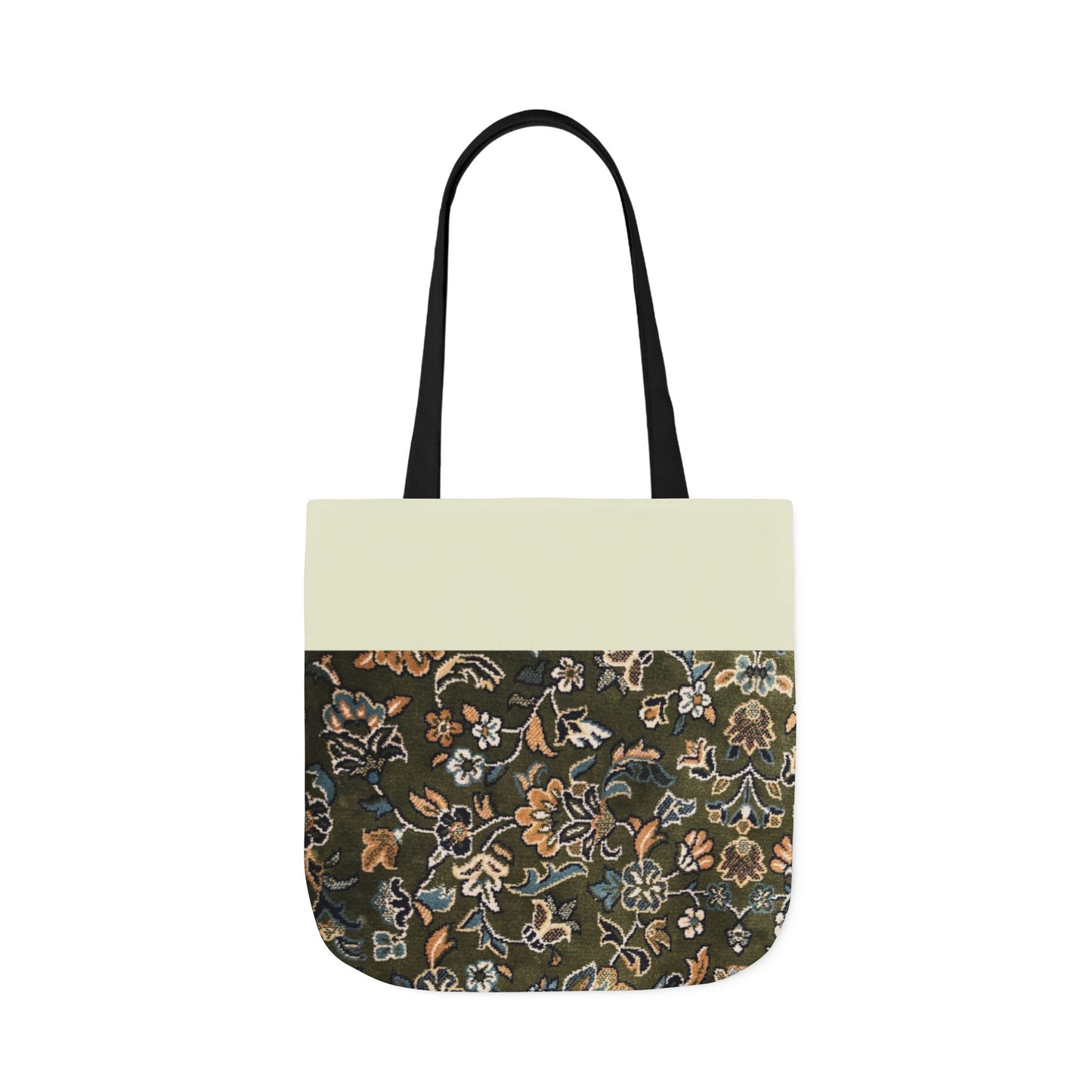 Rawdah Canvas Tote Bag, 3-Color Straps