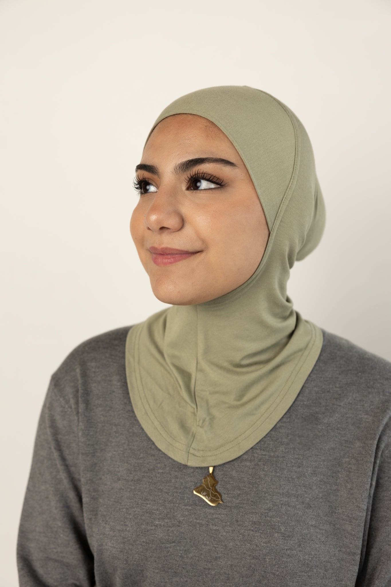 Ninja Under Scarf - Olive Green