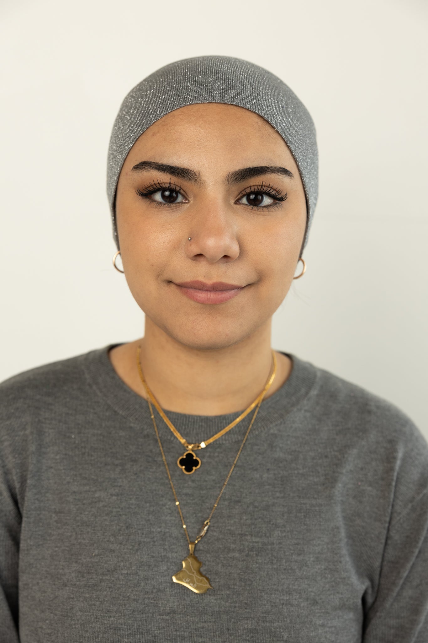 Shimmer Under Scarf - Dark Gray