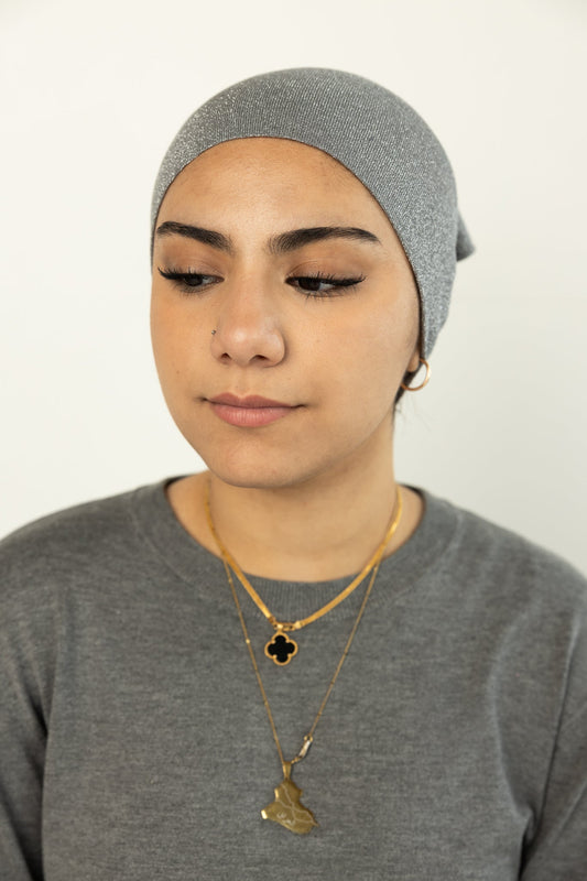 Shimmer Under Scarf - Dark Gray