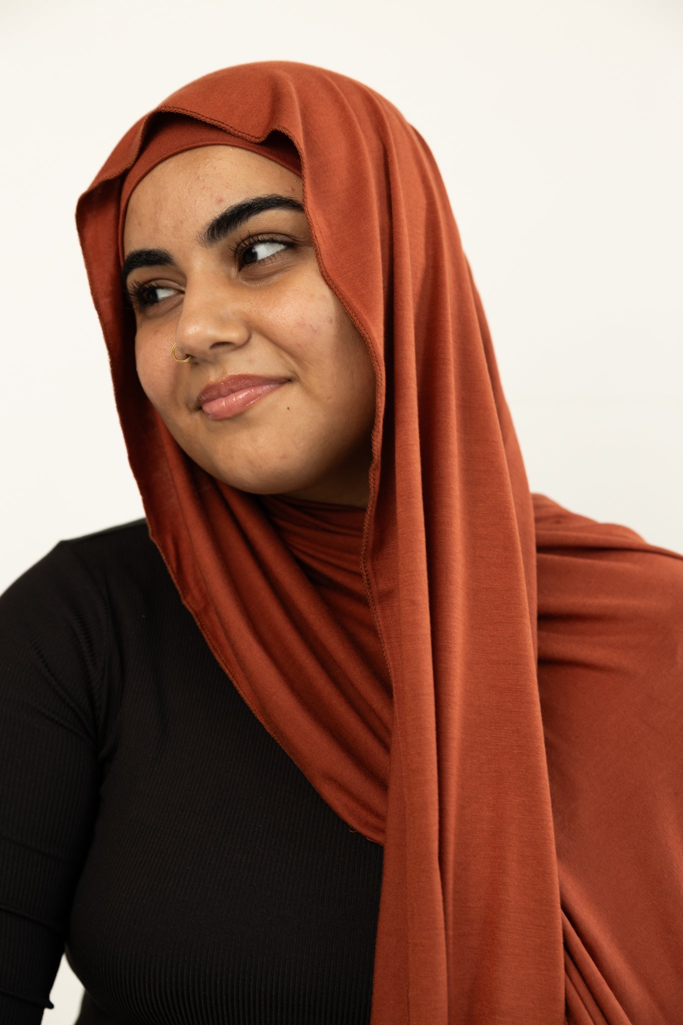 Jersey Hijab - Burnt Orange