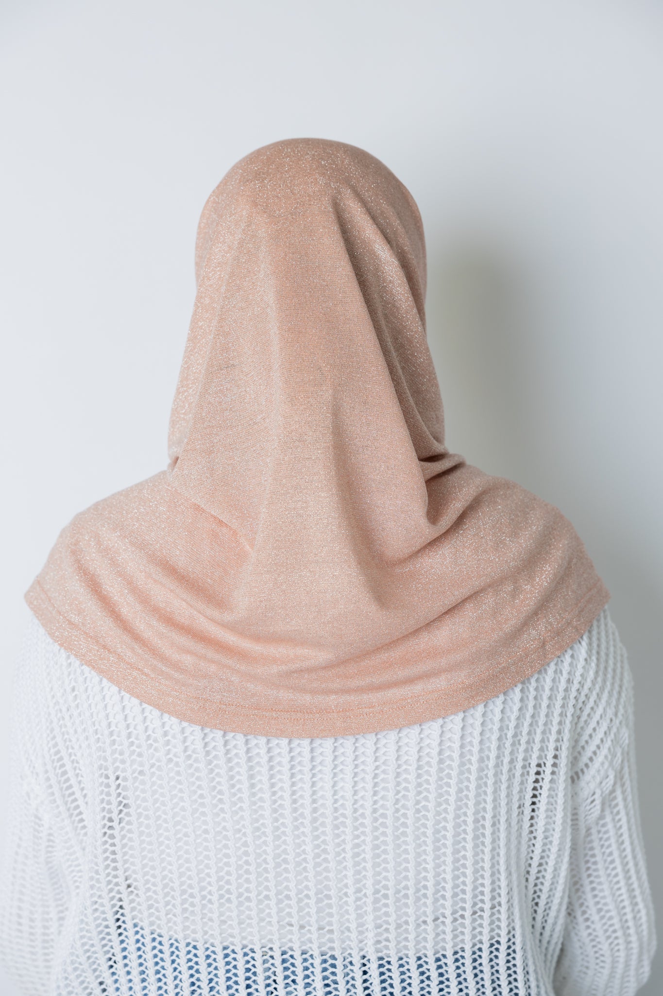 Two Piece Shimmer Jersey Hijab - Pink