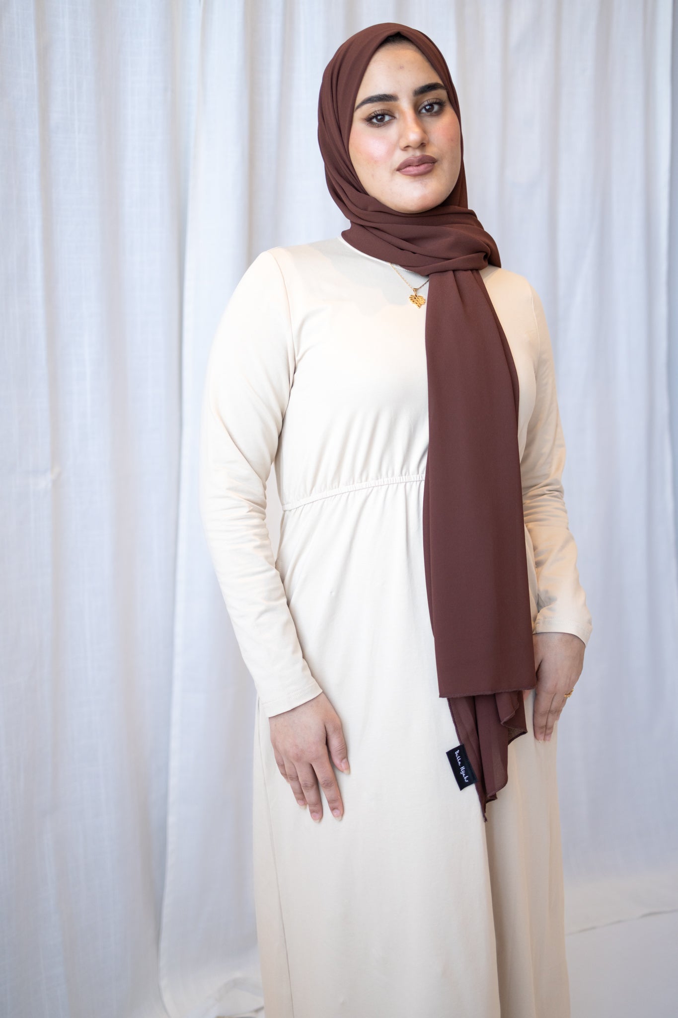 Basic Long Sleeve Maxi Dress - Vanilla Creme