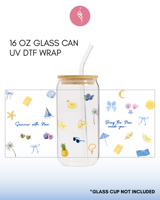 Summer with Nour UV DTF Sticker