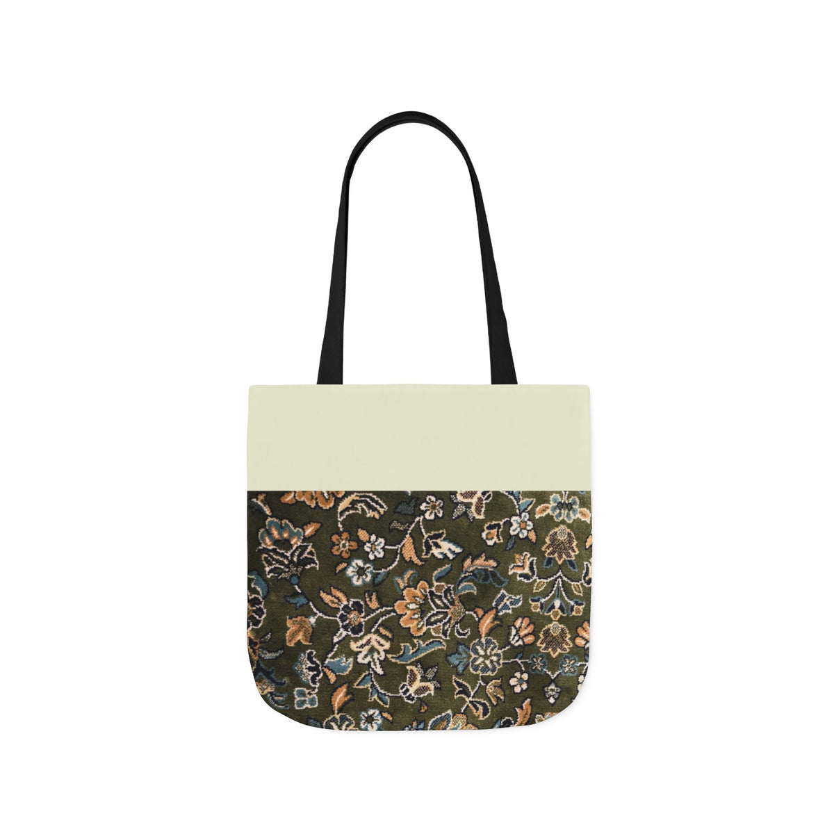 Rawdah Canvas Tote Bag, 3-Color Straps
