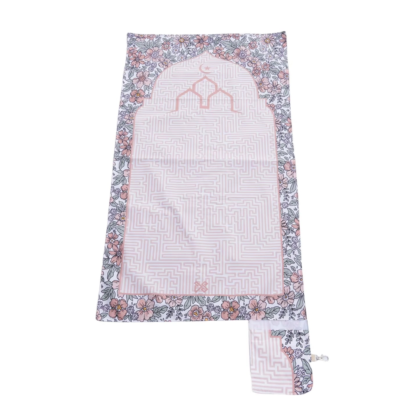 Floral Travel Prayer Mat Prayer Rug Pocketable