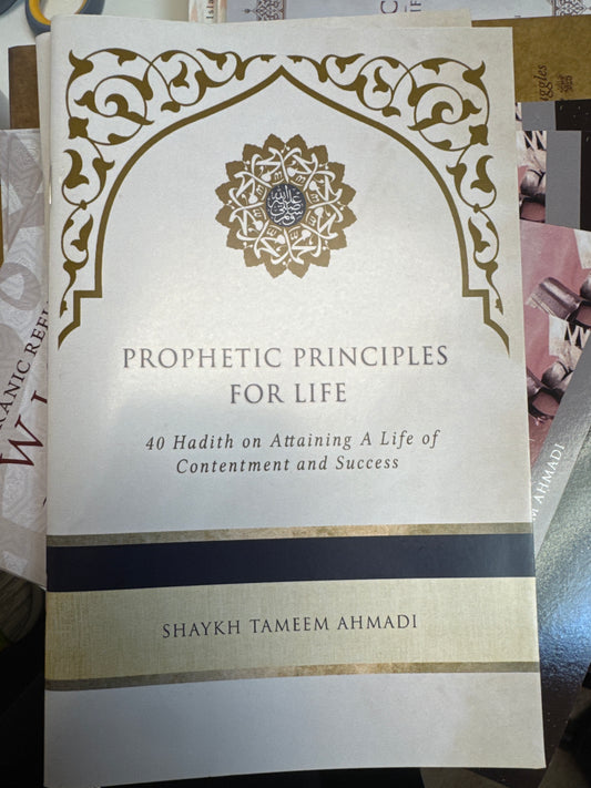 Prophetic principle for life