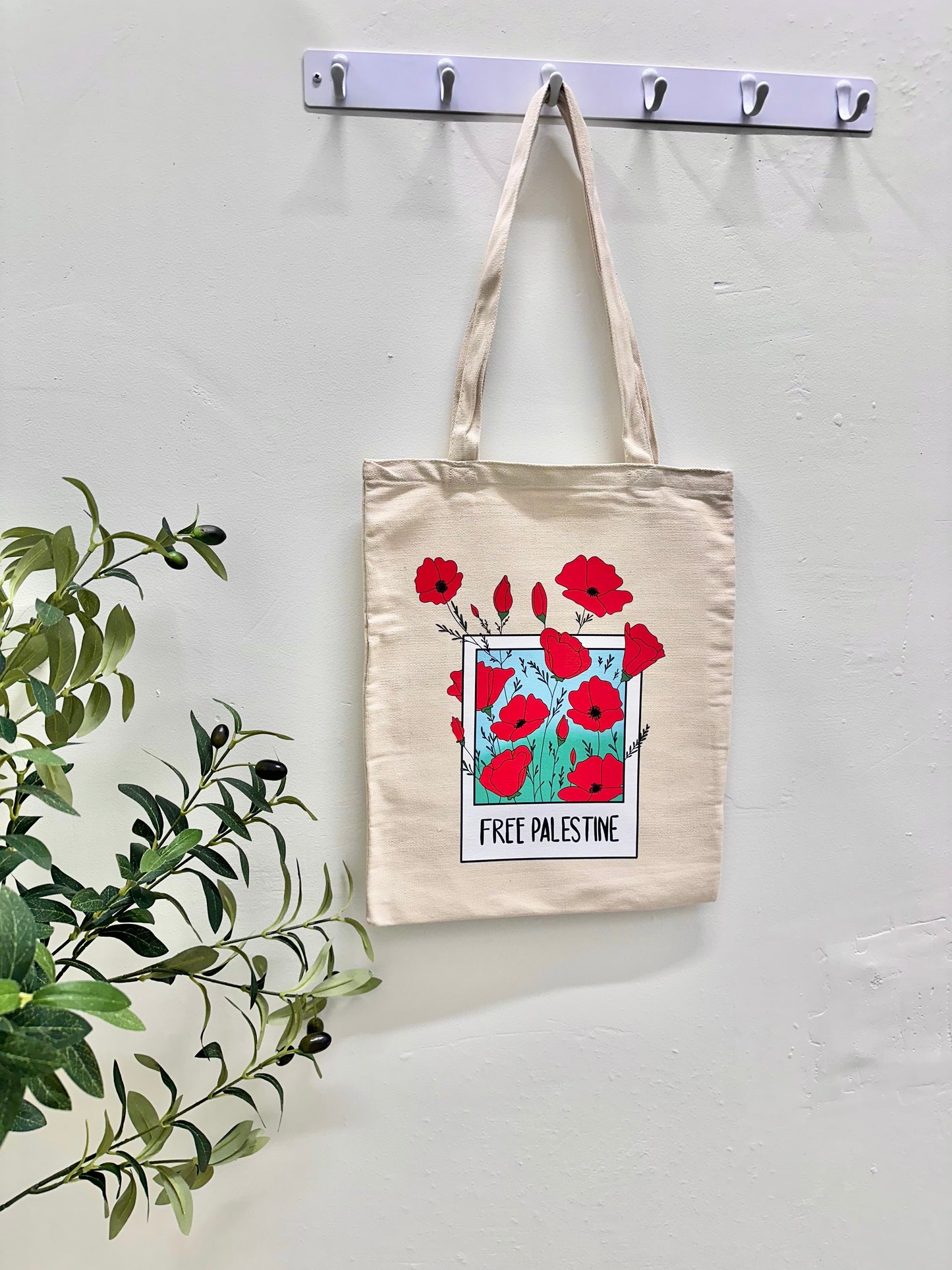 Free Palestine Photo tote bag