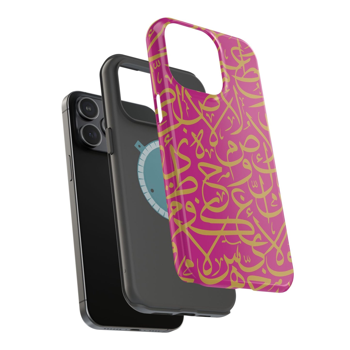 Pink and Gold Arabic Letters  Iphone Magnetic Tough Cases