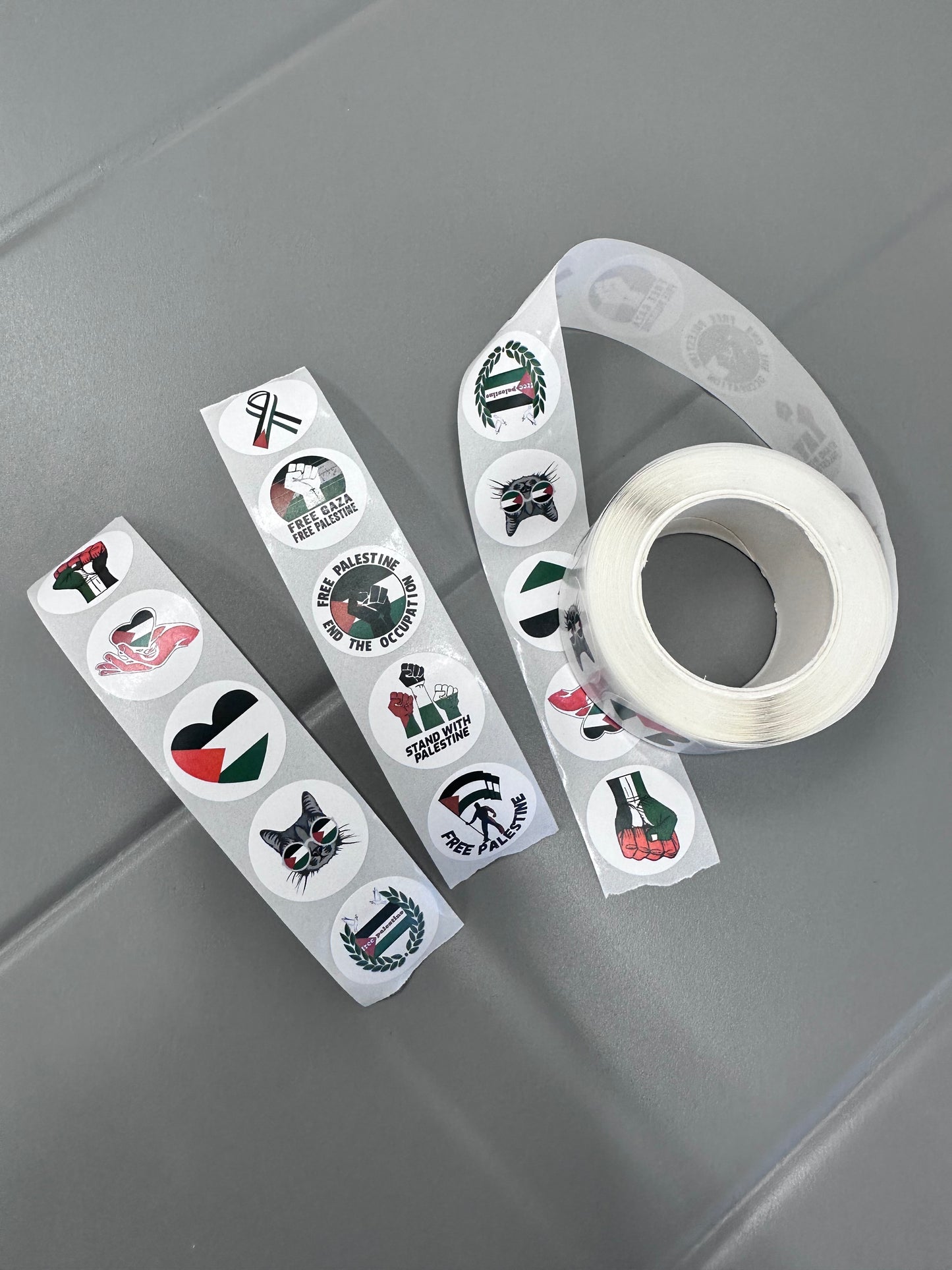 500pc Palestine sticker roll