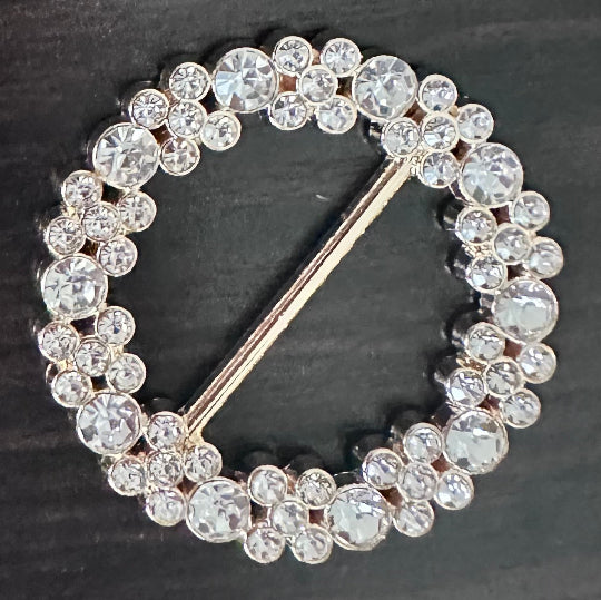 Rhinestone hijab ring