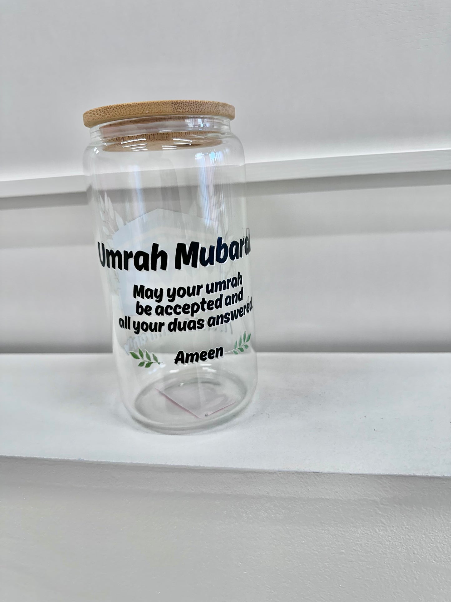 Umrah mubarak coffee glass