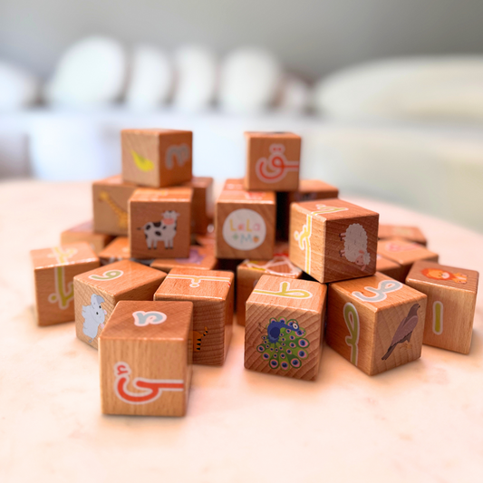 My First ARABIC ALPHABET Blocks with Dry Erase Activity Cards