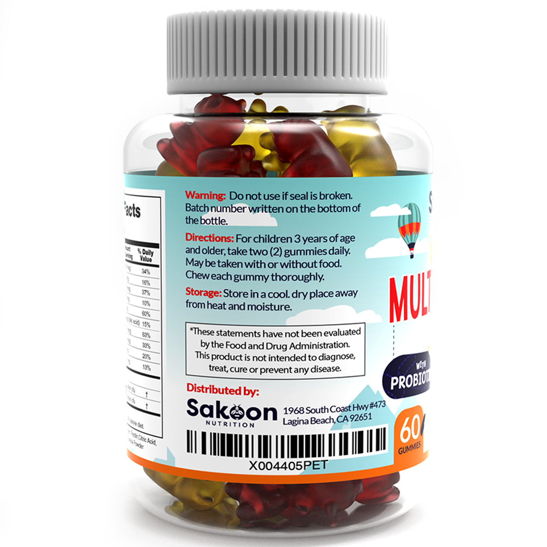 Kids Multivitamin with Probiotics Gummies