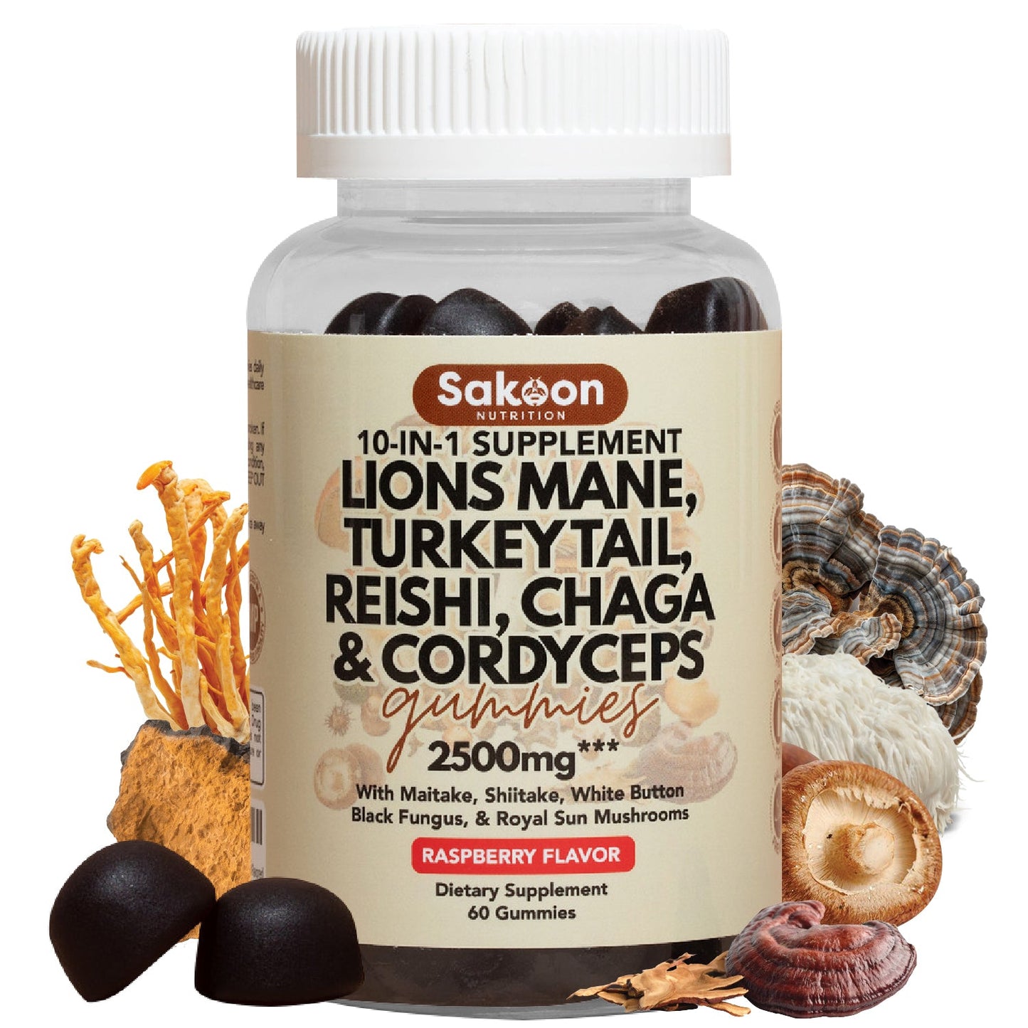 10-in-1 Lions Mane Mushroom Complex Gummies