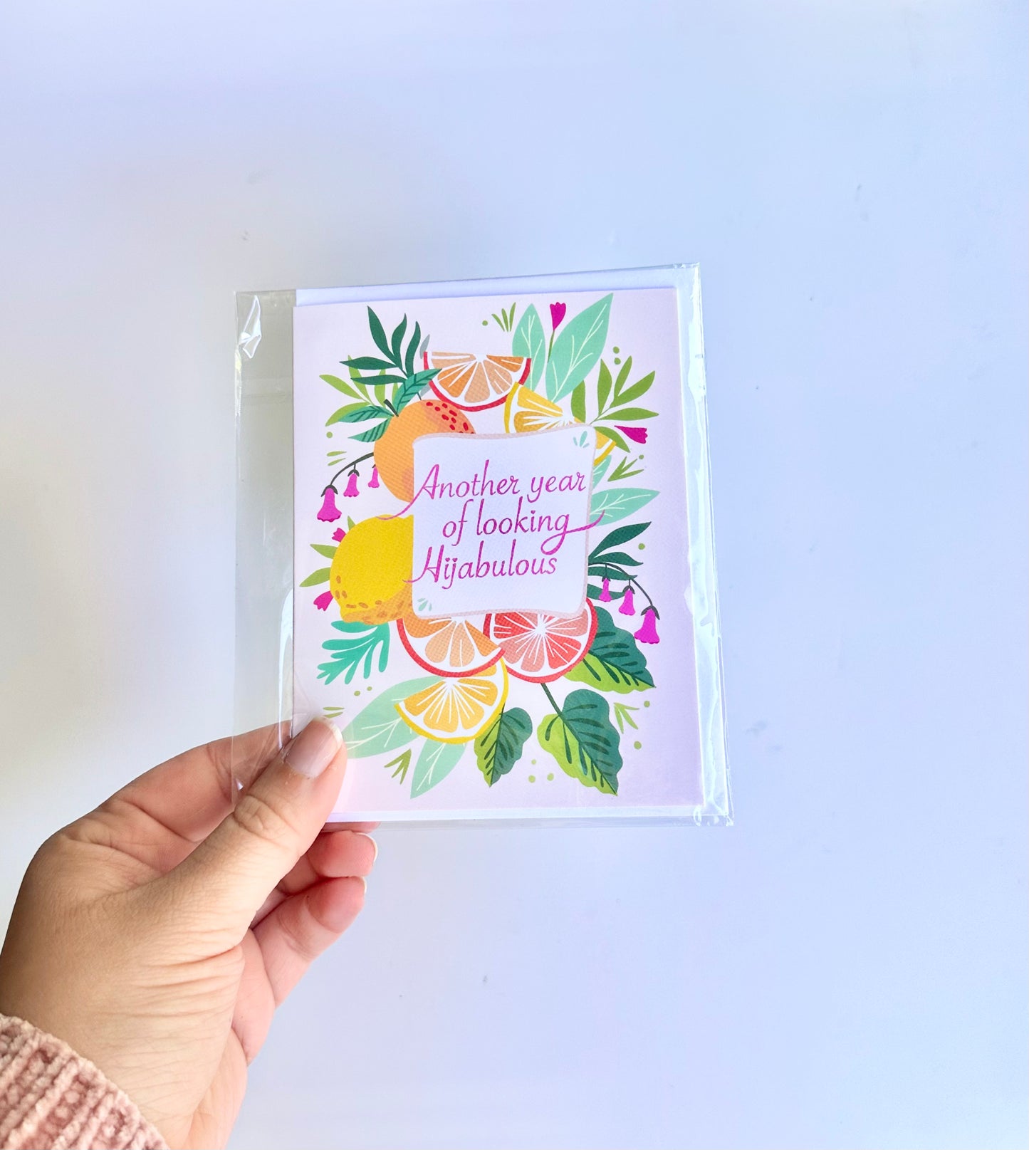 Hijabi anniversary greeting card