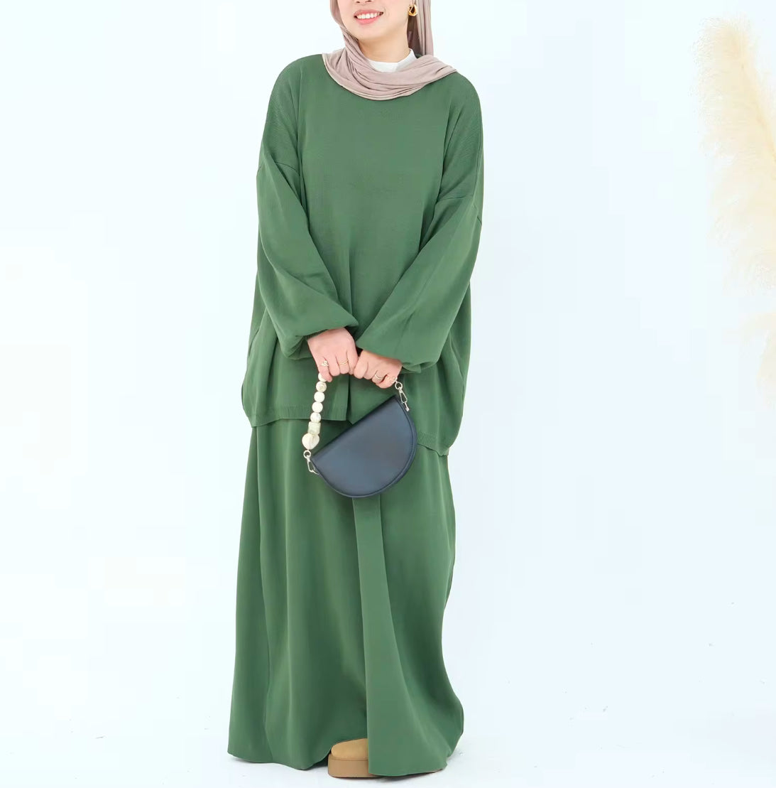 TNC Oversized Sweater Two Piece Skirt Set