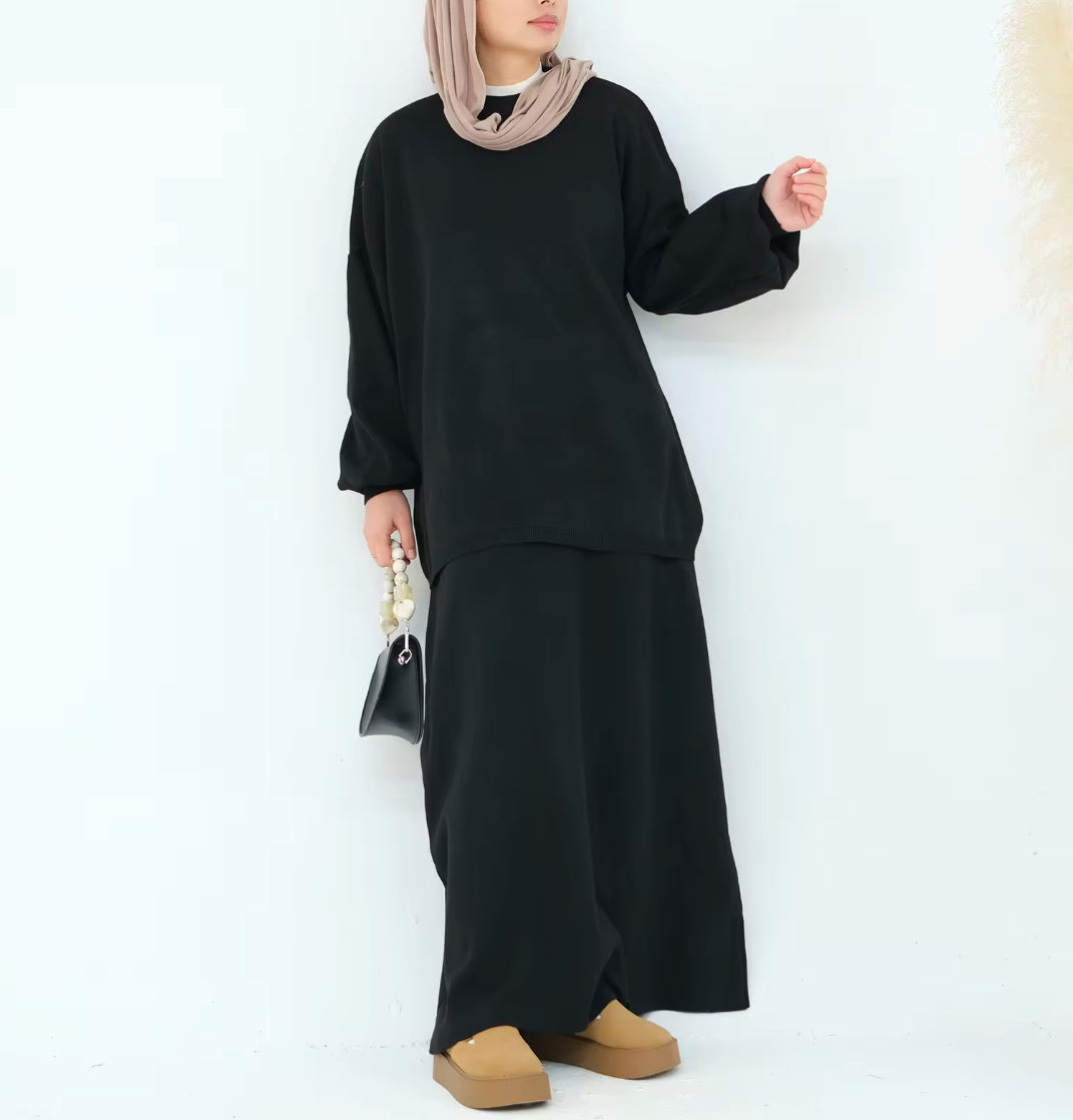 TNC Oversized Sweater Two Piece Skirt Set