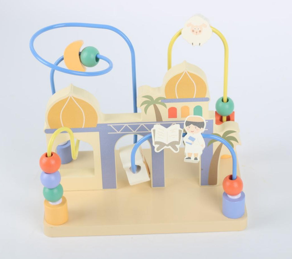 Lil Nour Wooden Bead Maze Toy