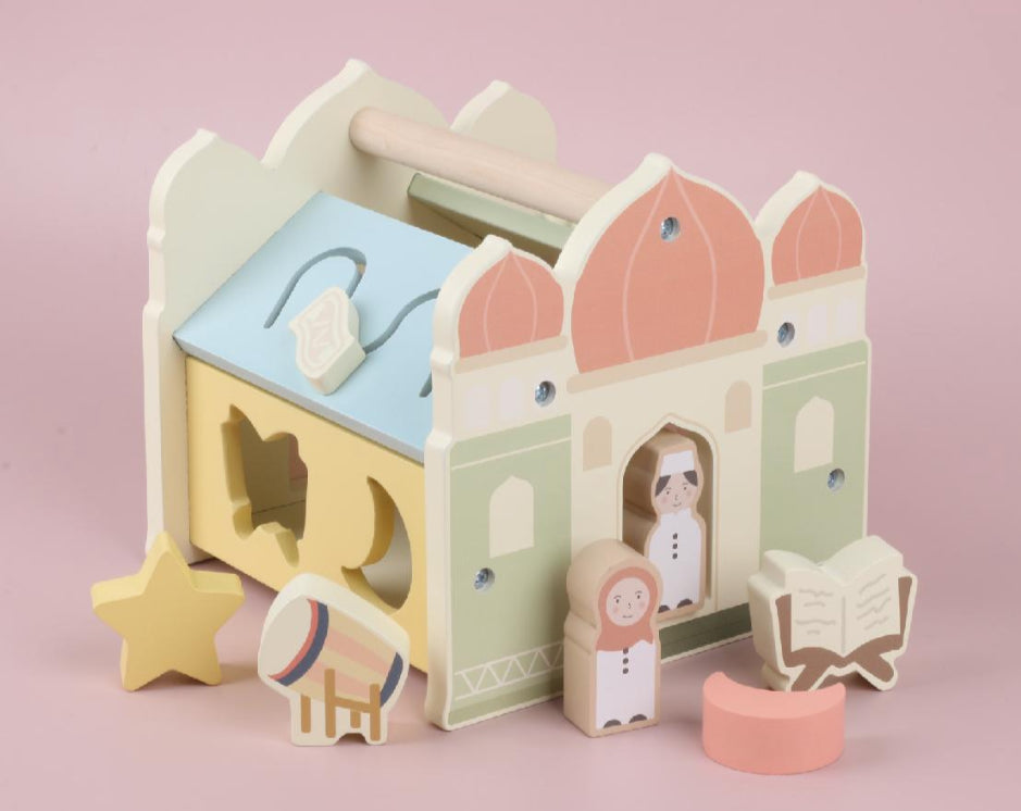 Lil Nour Wooden Pastel Islamic Shape Sorter