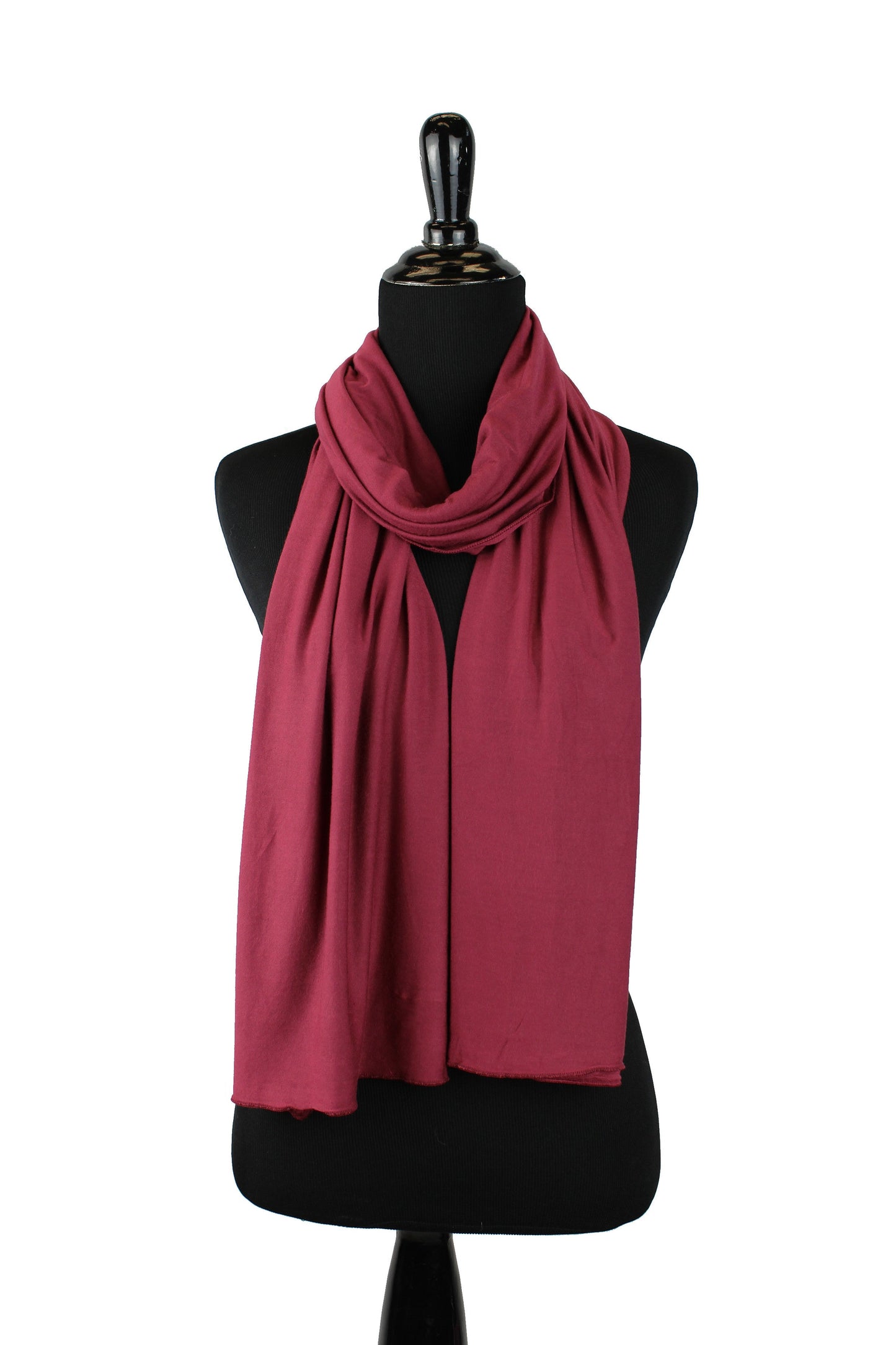 Jersey Hijab - Deep Maroon