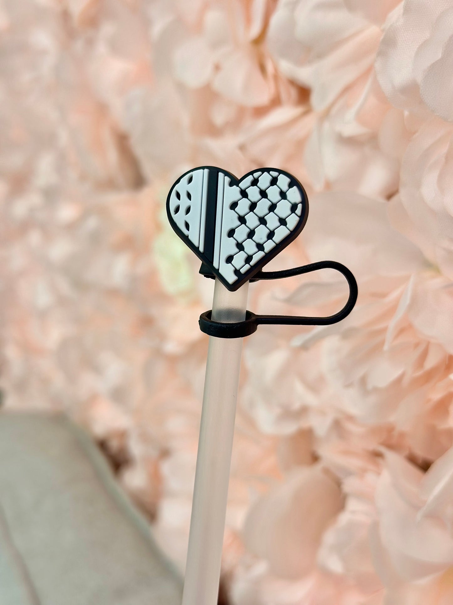 Kuffiye heart 10mm Straw topper