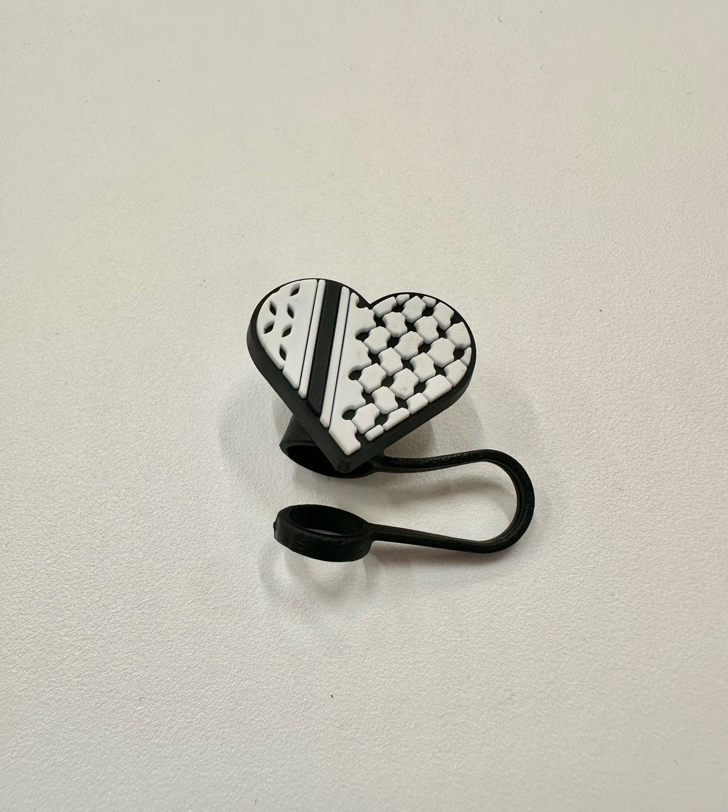 Kuffiye heart 10mm Straw topper