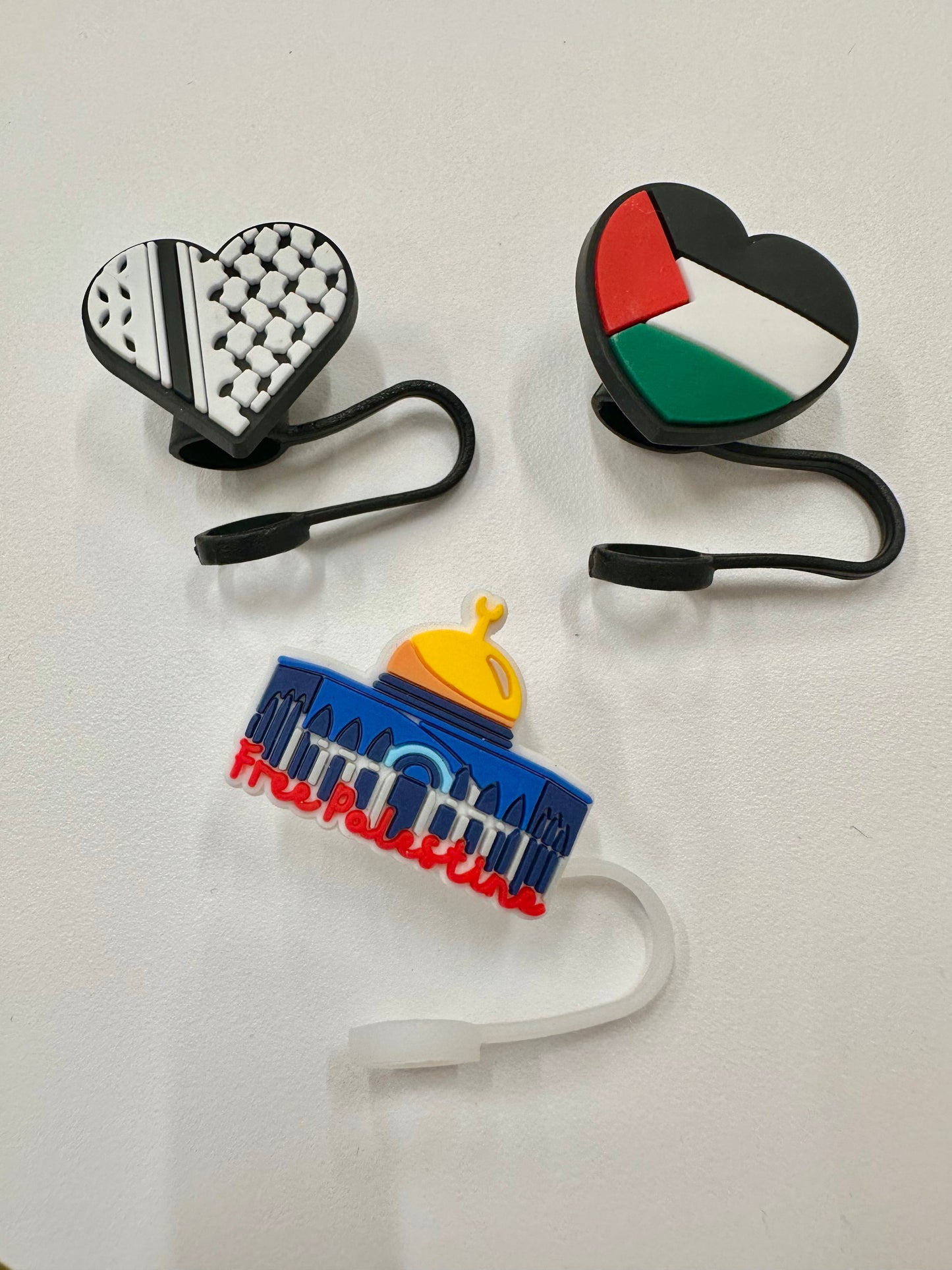 Free Palestine 10mm Straw topper