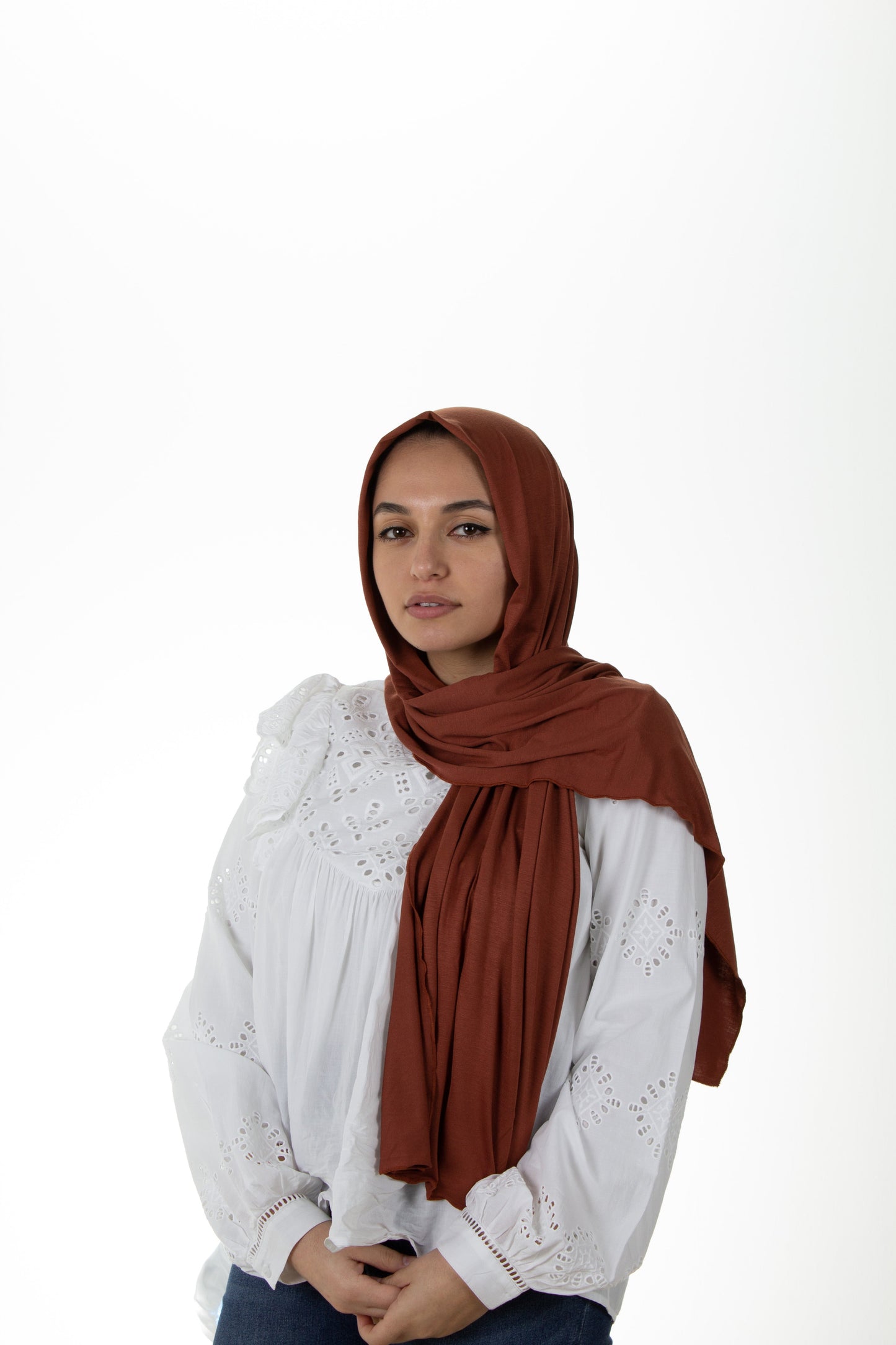 Jersey Hijab - Burnt Orange