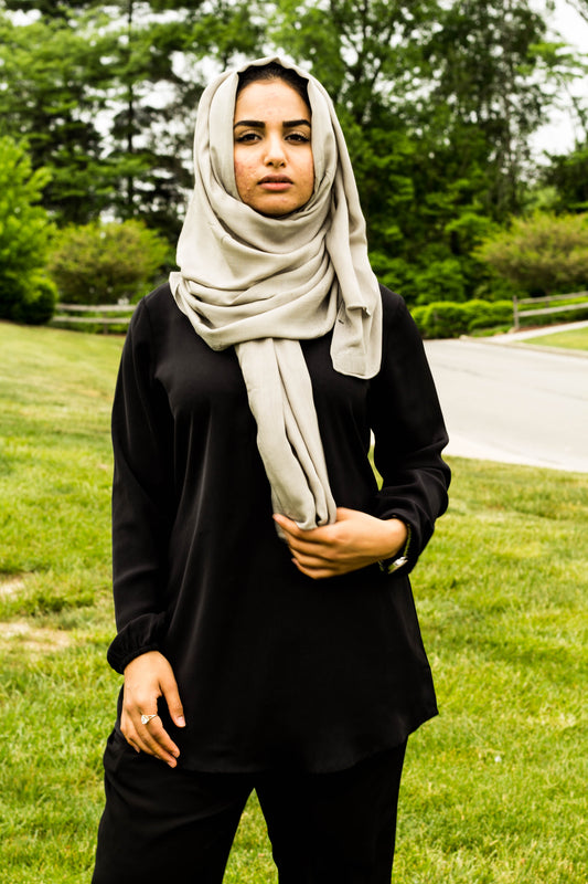 Bamboo Hijab - Dove Gray