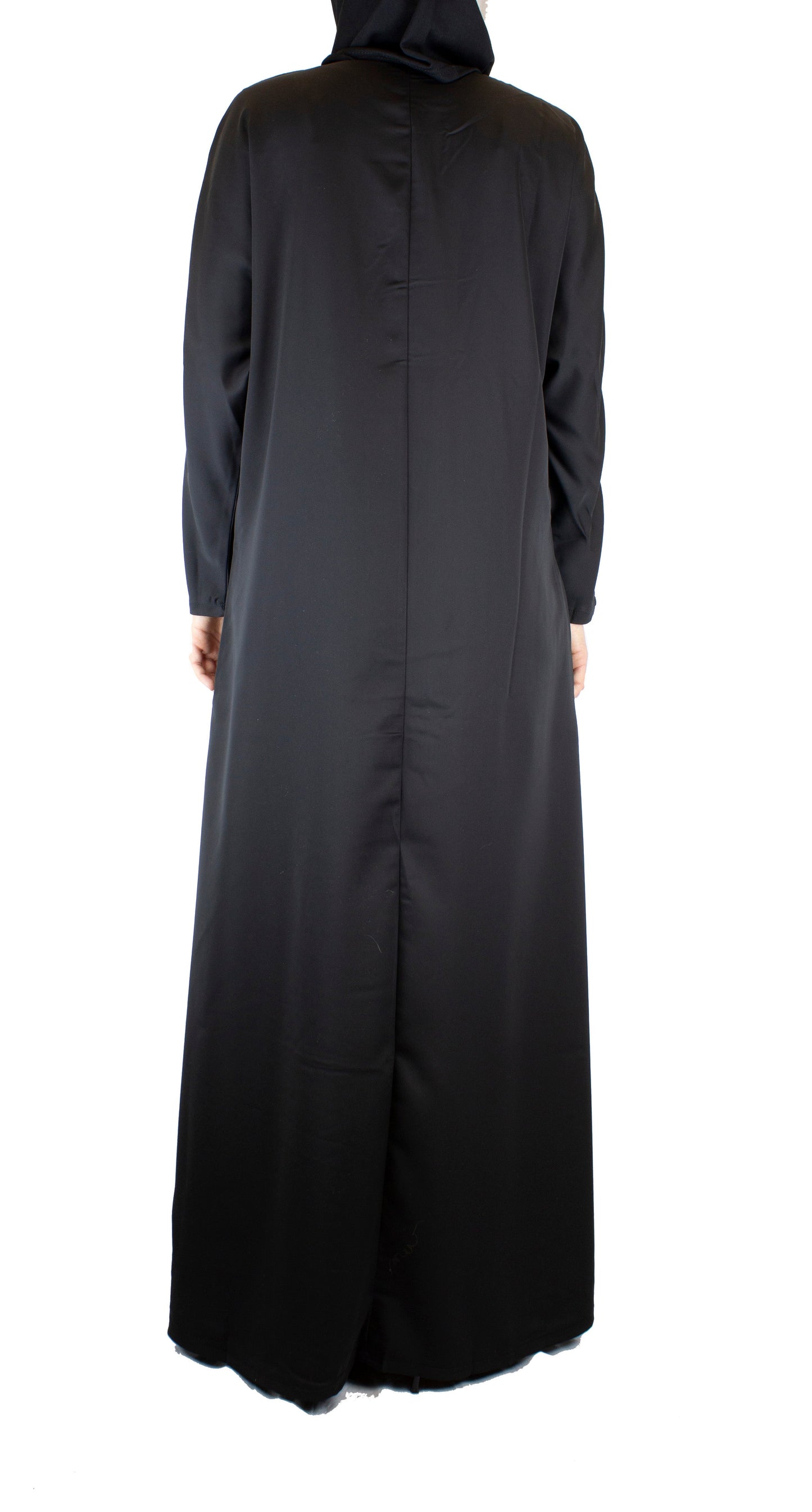 Essential Zip-Up Abaya - Black