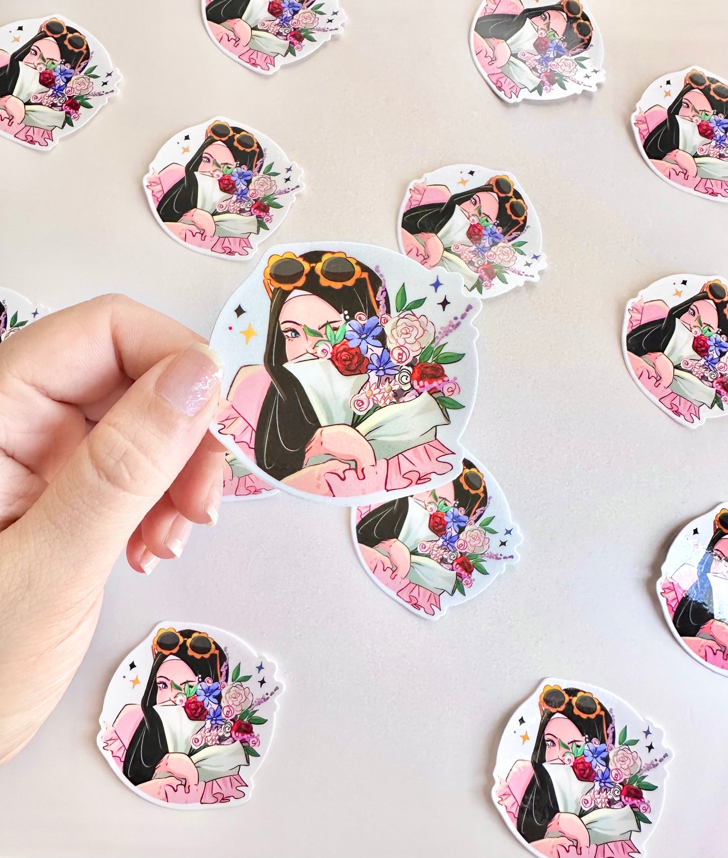 Flowers hijabi Sticker