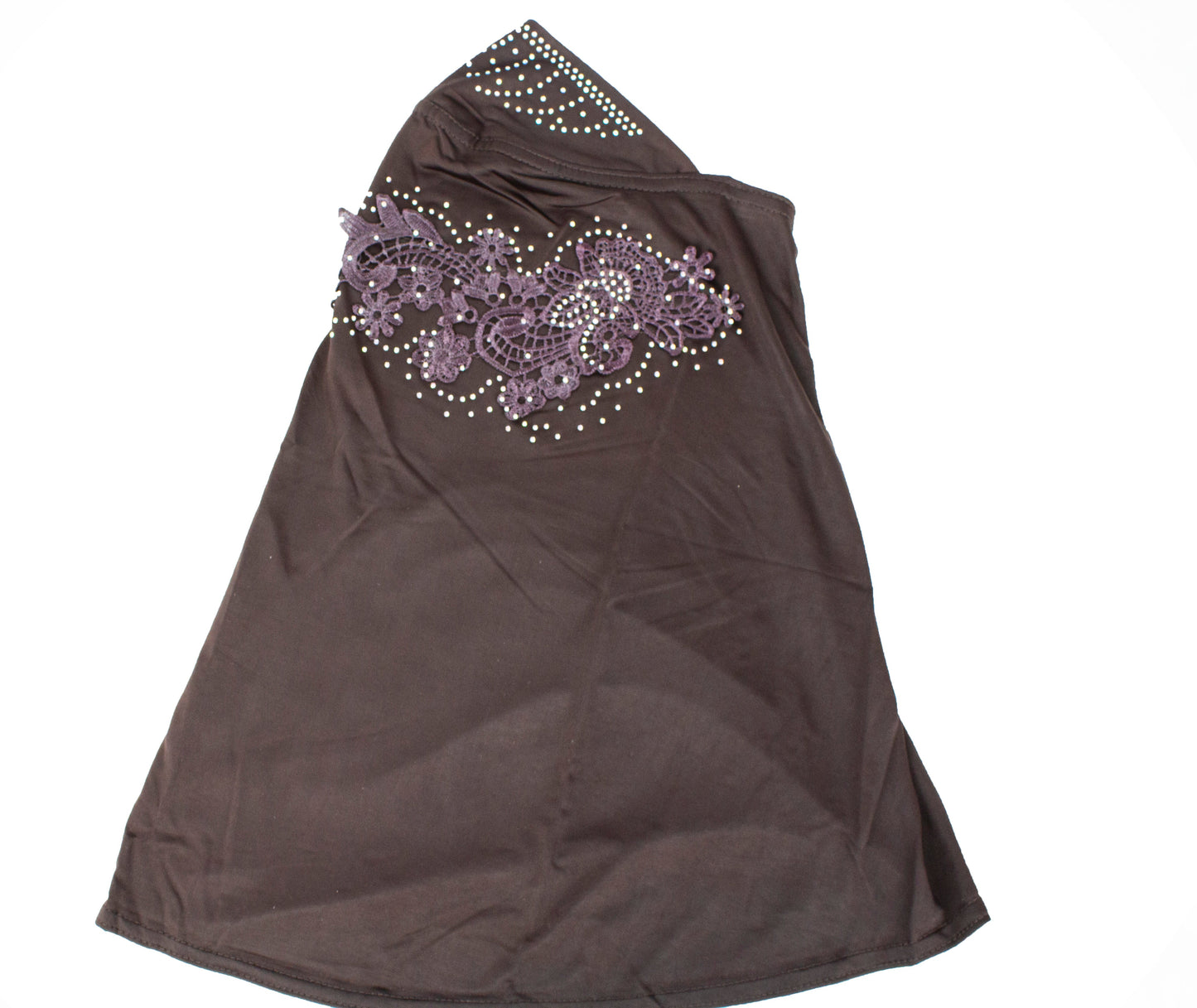 Slip-On Girls Hijab - Brown