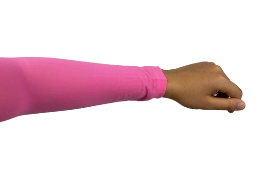 Chiffon Stretchy Sleeve Extender - Hot Pink