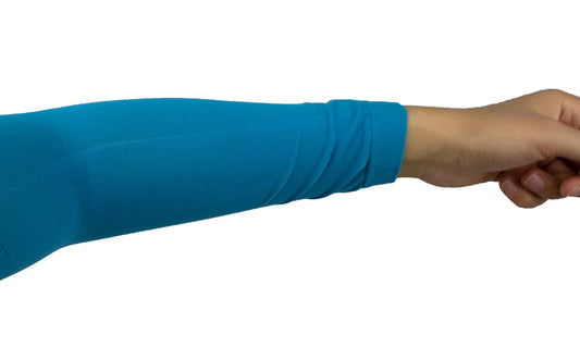 Chiffon Stretchy Sleeve Extender - Turquoise