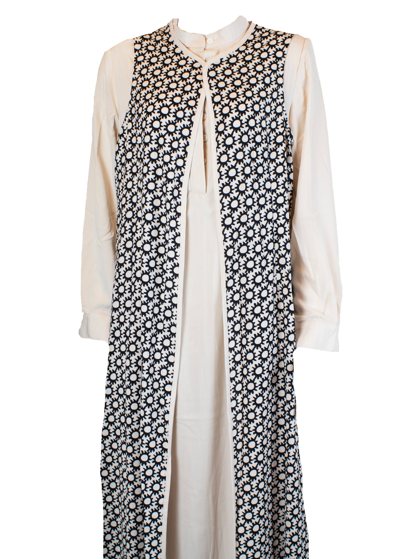 Abaya and Duster Set - Creme