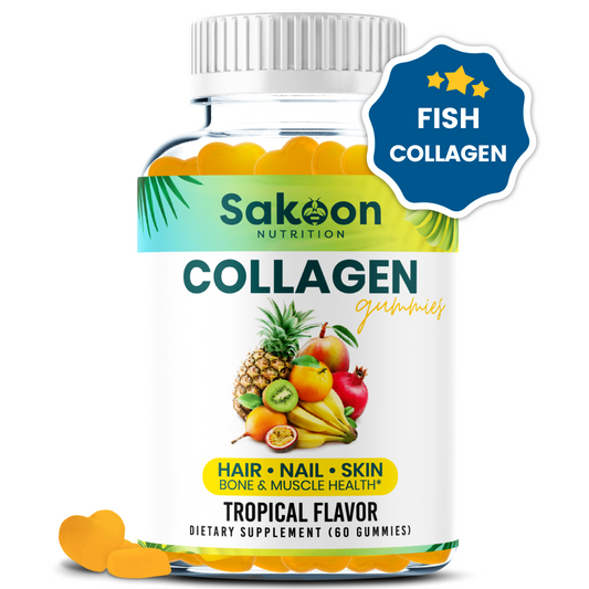 Halal Collagen Gummies for Anti-Aging, Hair, Skin & Nails