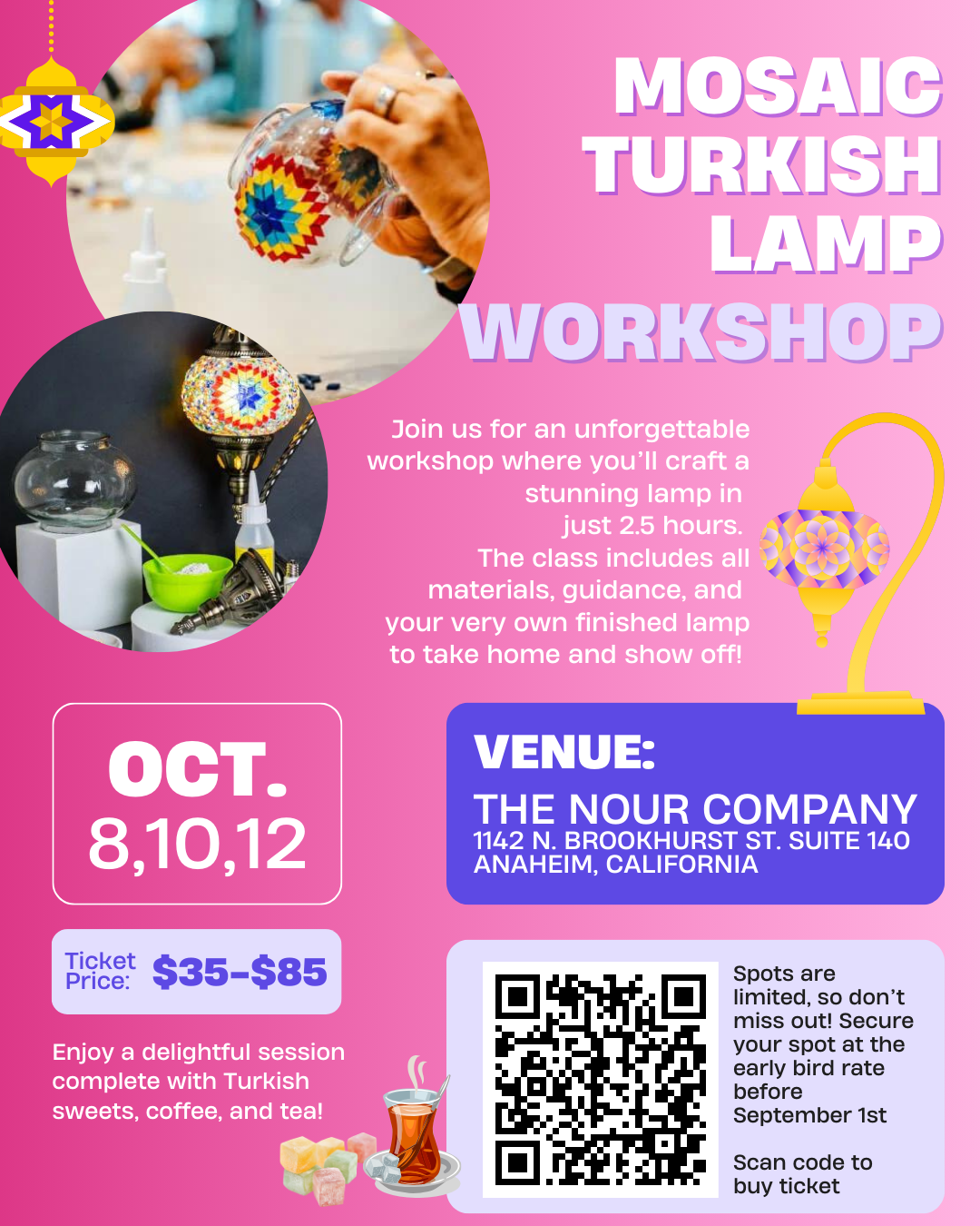 Mosaic Turkish Lamp Workshop