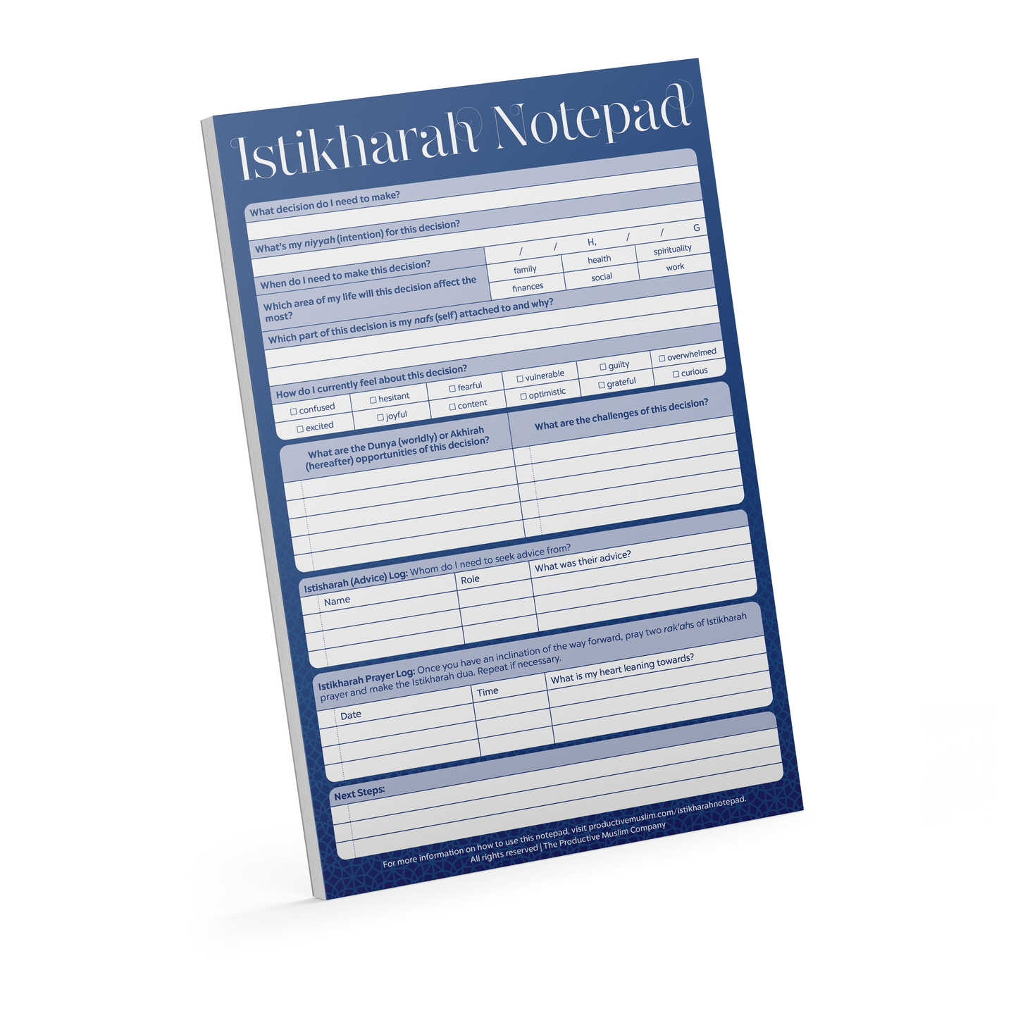 Istikharah Notepad