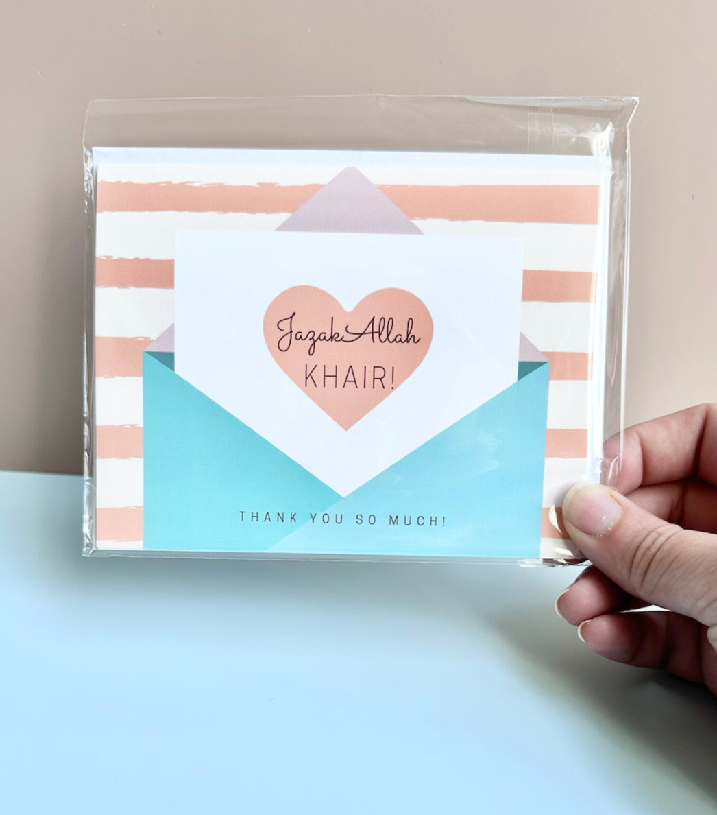 JazakAllah khair greeting card - style #1