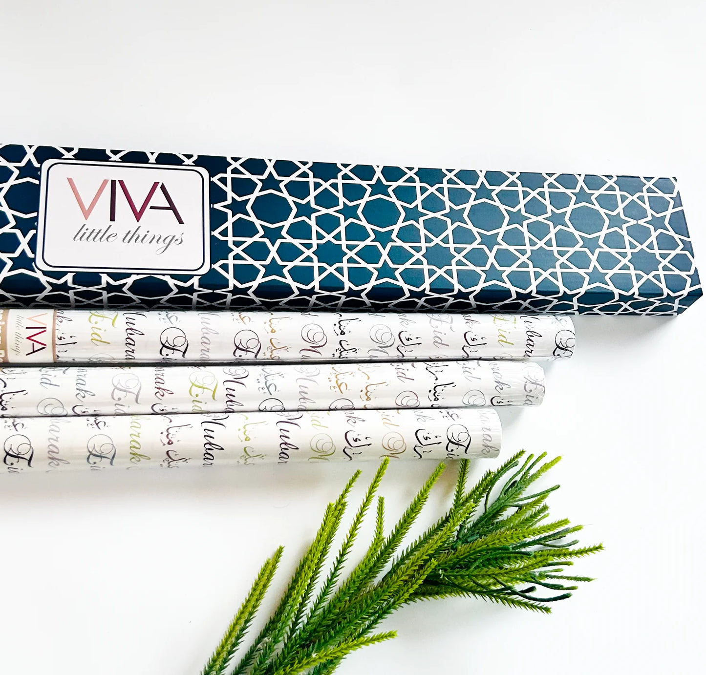 VLT Set of 3 Eid Wrapping Paper Rolls || Typography