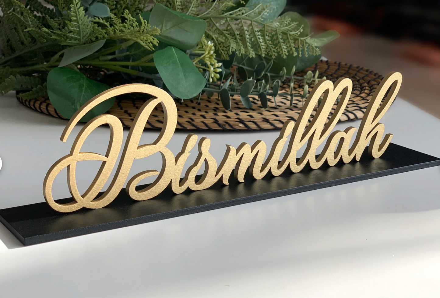 Bismillah table sign