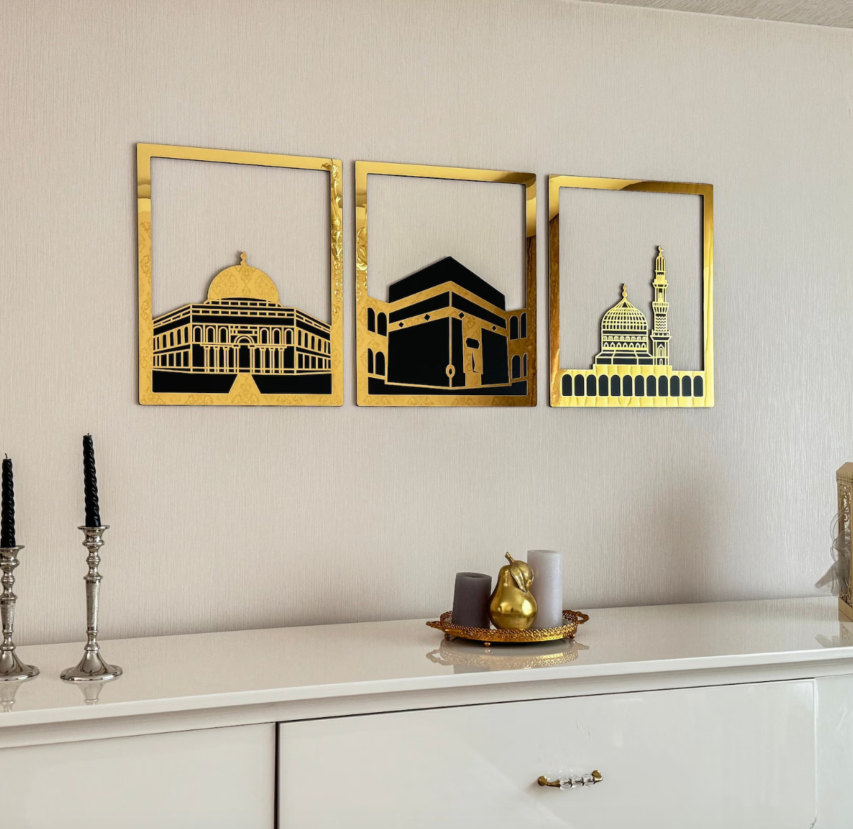 Islamic Wall Art set of 3