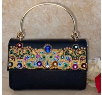 Peacock Colorful Design _ Small Leather Purse